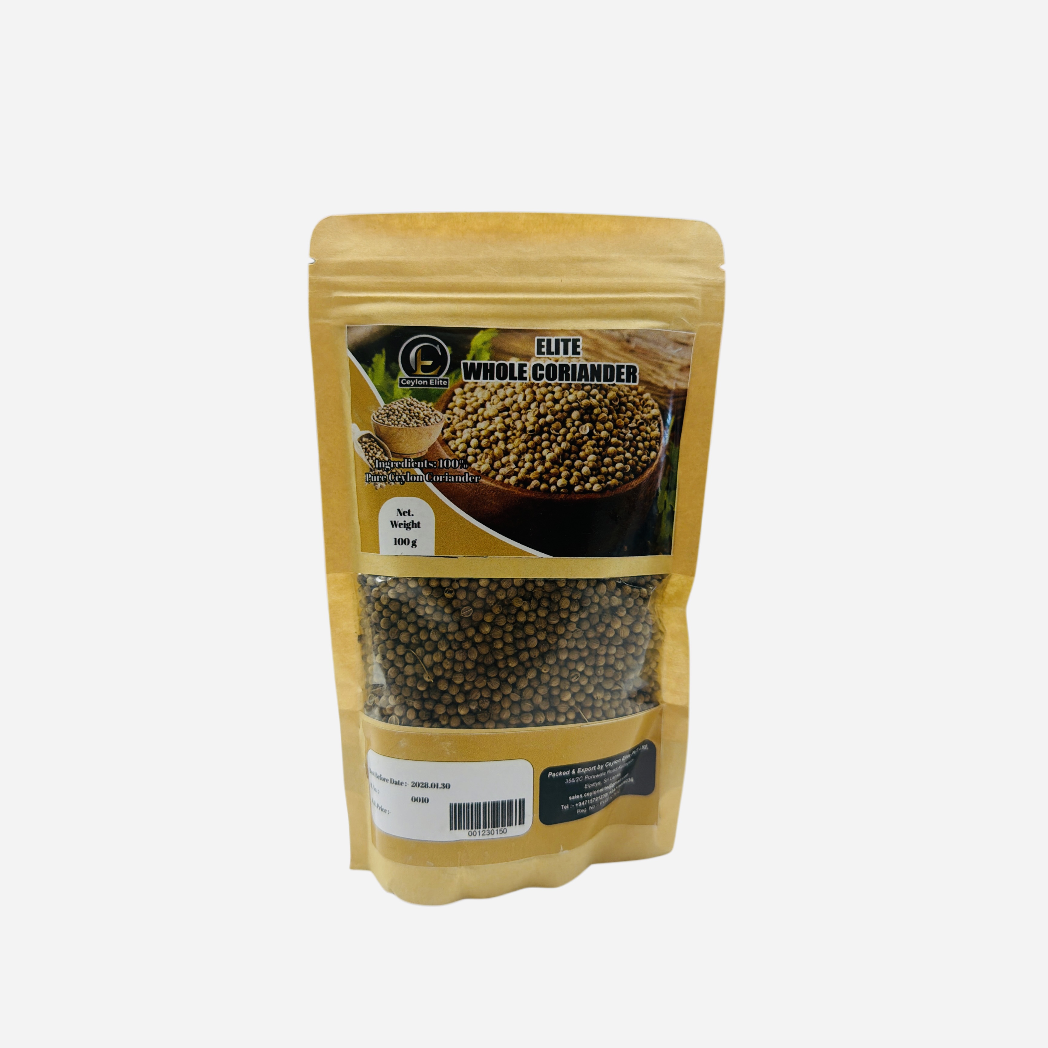 Ceylon Elite Whole Coriander 100g