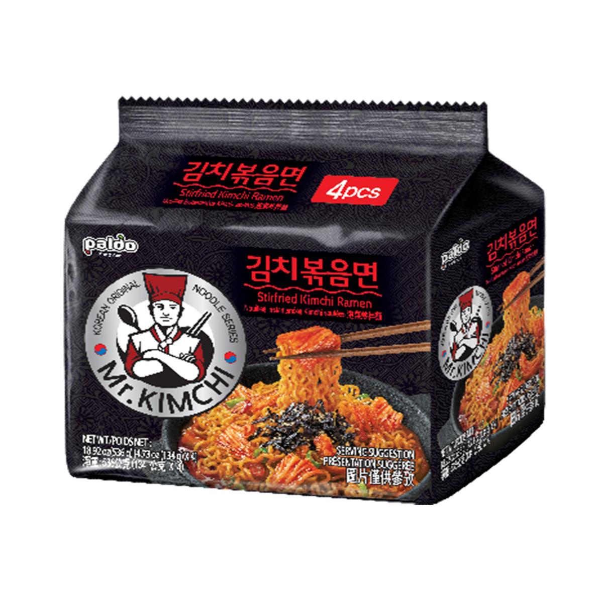 Paldo Stirfried Kimchi Noodles 134g x4