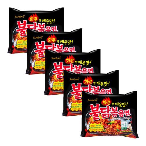 Samyang Buldak Spicy Chicken Stir Fried Ramen Noodles - 24.7oz/5ct