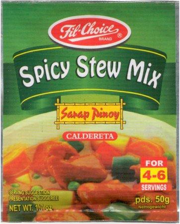 Mothers choice spicy meat stew mix caldereta 50g