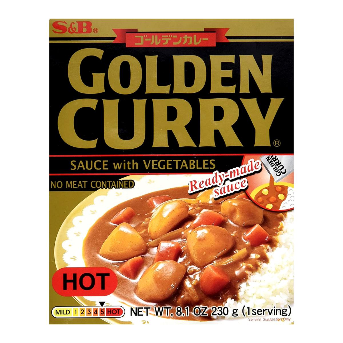 S&B Curry golden veg. Hot 230g