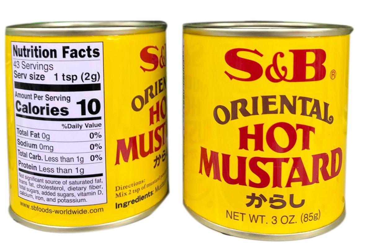 S&B Oriental Mustard Powder  85g