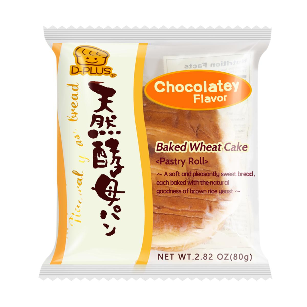 D-Plus Baked Wheat Cake Chocolate 80g