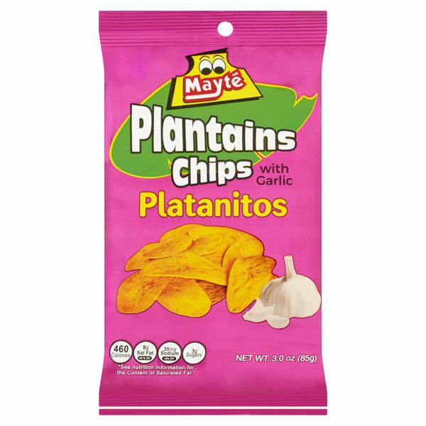 Mayte Plantain Chips Garlic 3.0oz