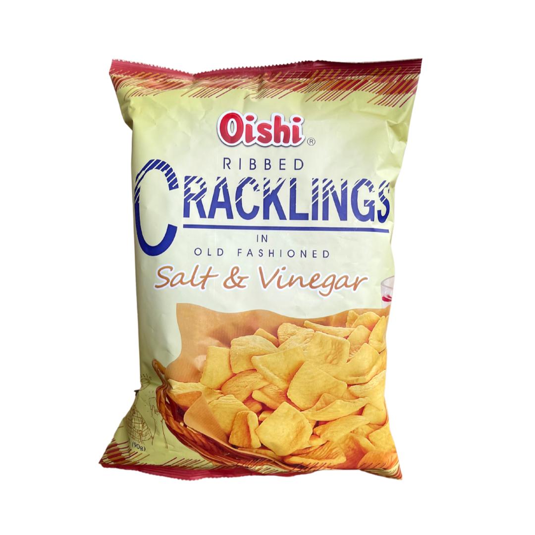 Oishi Ribbed Crackling Salt & Vinegar 90g