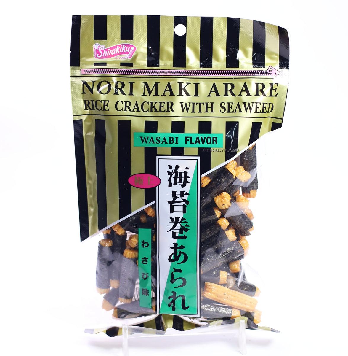 RICE CRACKER NORIMAKI ARARE WASABI 85g