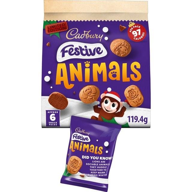 Cadbury Festive Animals 119g