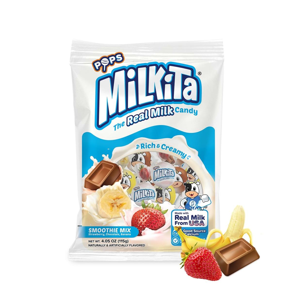 Milkita Candy Bag  Lollipop  Smoothie Mix 115g