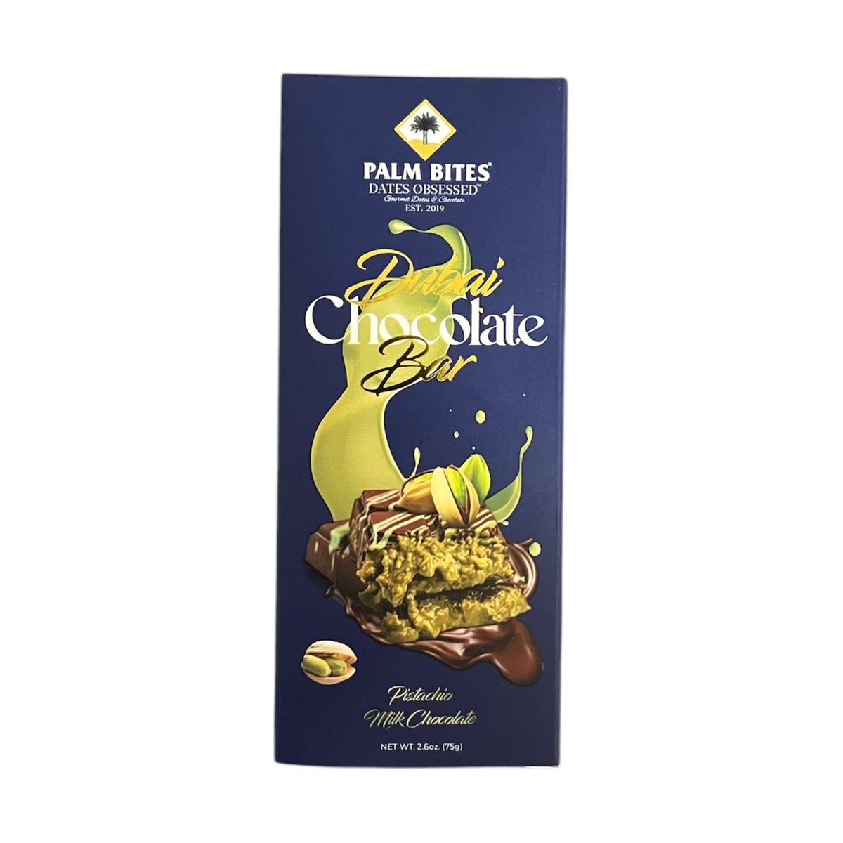 Palm Bites Dubai Pistachio Chocolate Bar 75g