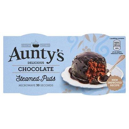 Auntys Pudding Chocolate Fudge 2 x 95g