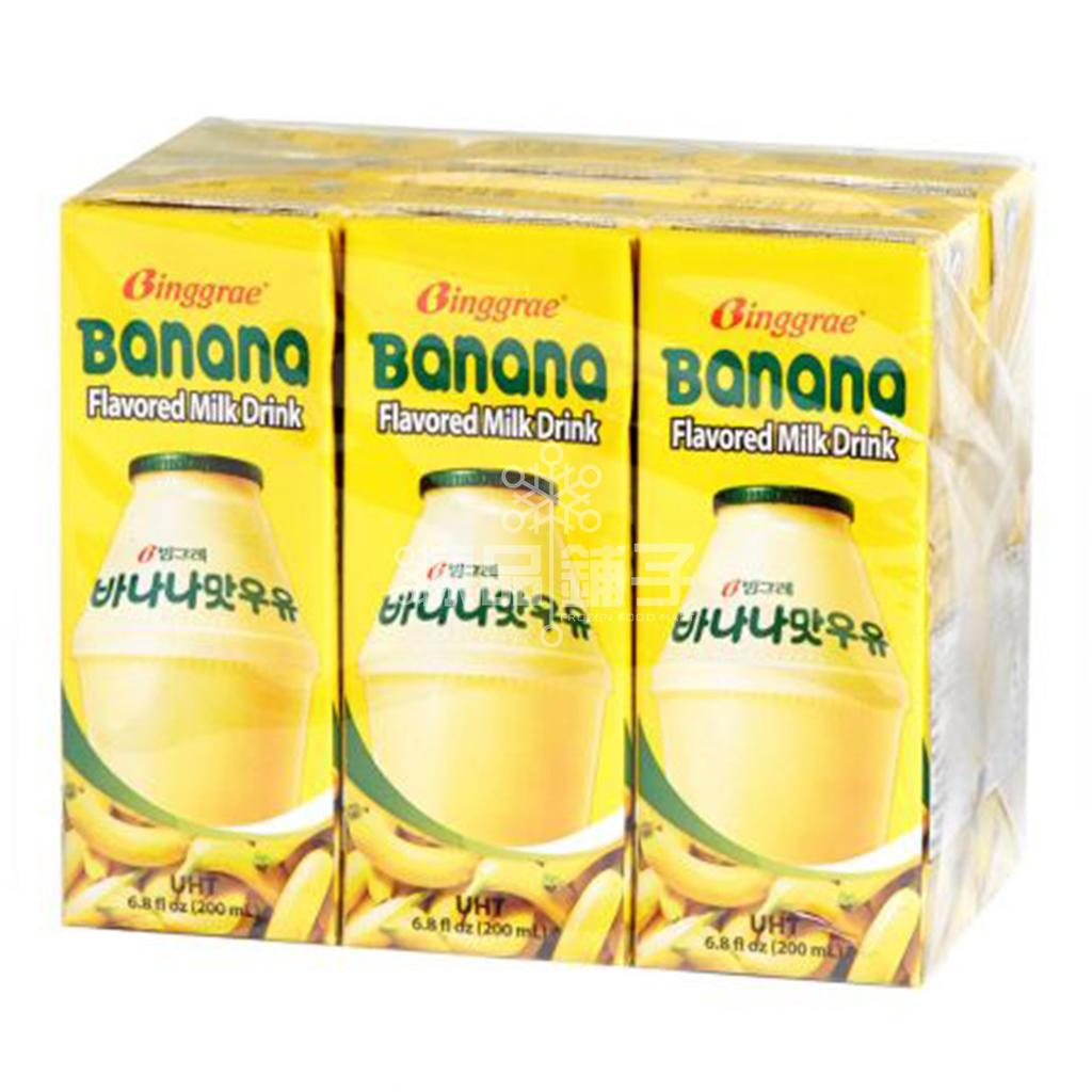 Binggrae Banana Flavoured Milk Drink 200mlx6