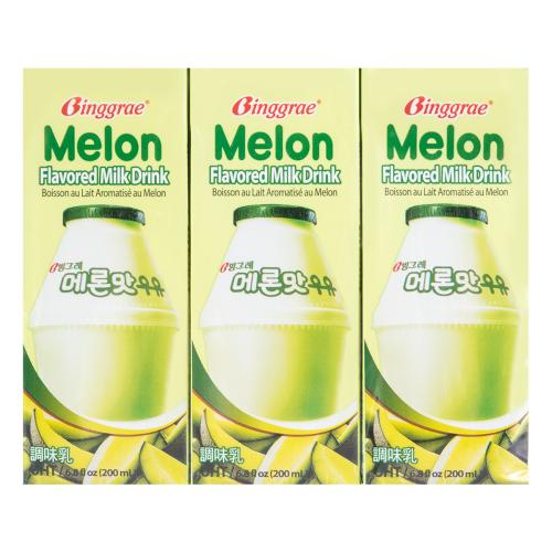 Binggrae Melon Flavoured Milk Drink 200mlx6