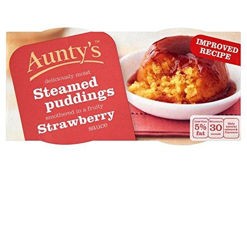 Auntys Pudding Strawberry 2x95g