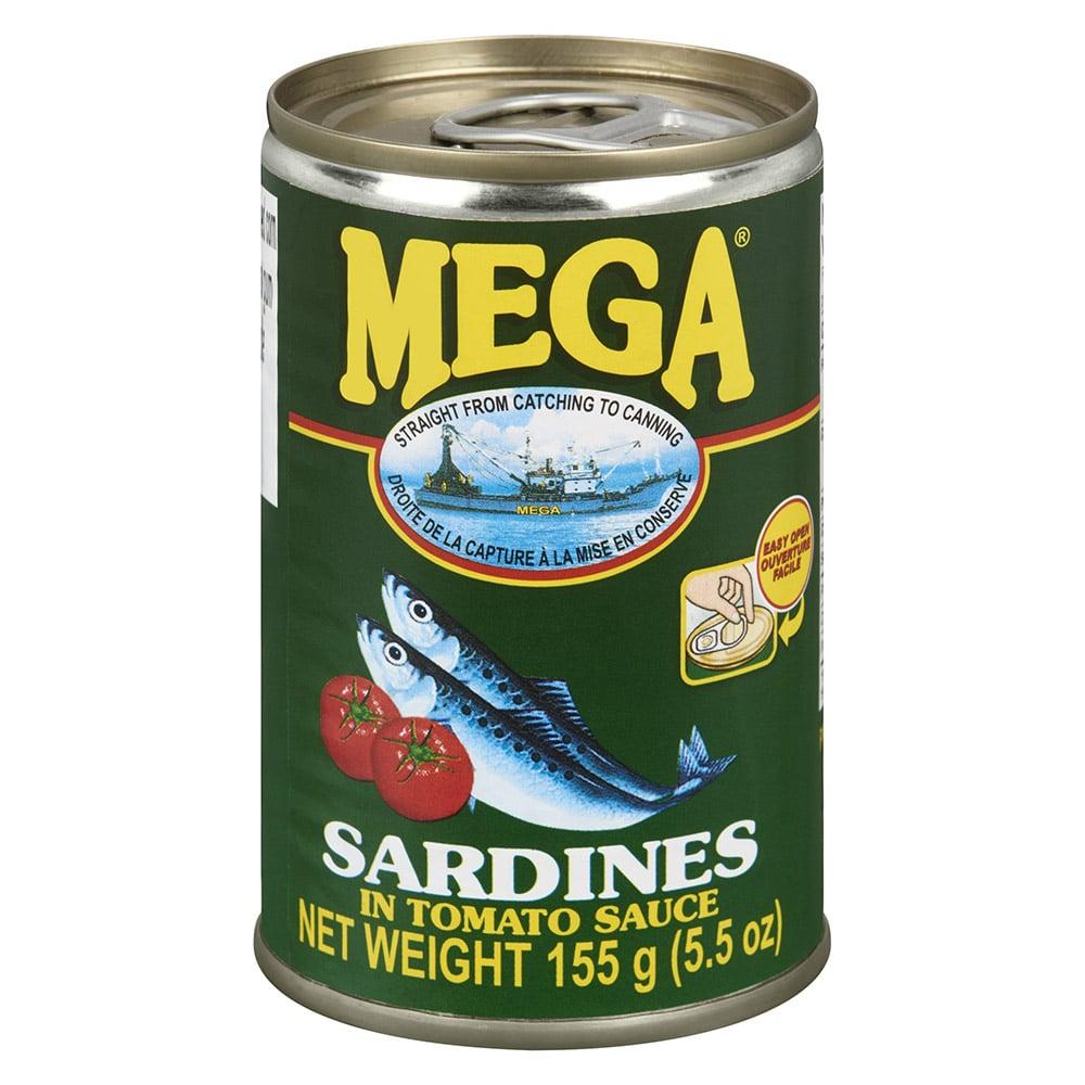 Mega sardine tomato sauce regular 155g