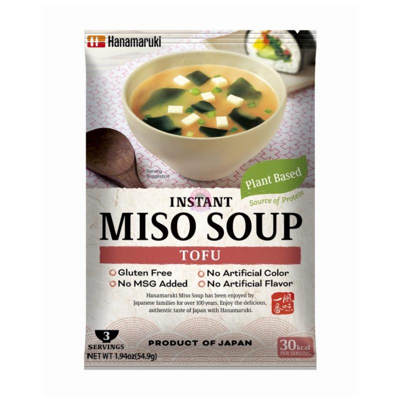 Hanamaruki Plant-Based Instant Miso Soup with Tofu 54.9g