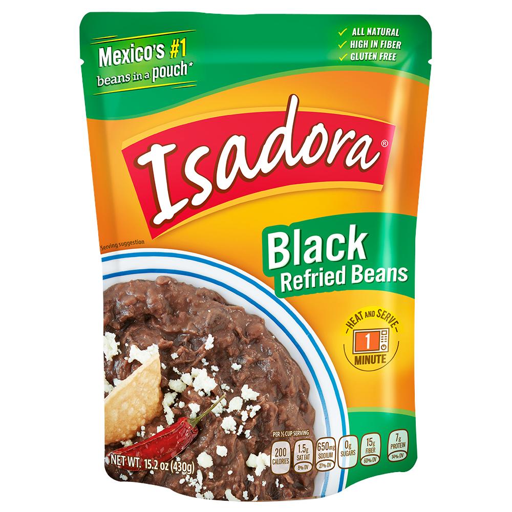 Isadora Refried Black Beans 430g